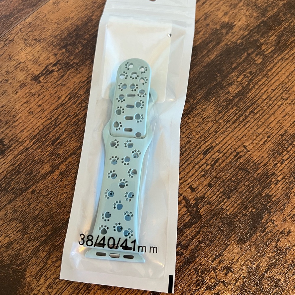 Blue Paw Print Apple Watch Band (38/40/41mm)